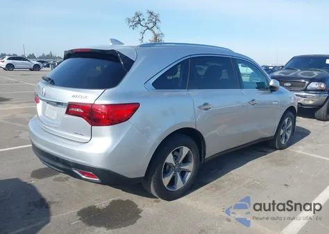 2014 Acura Mdx z USA, uszkodzony, nr VIN 5FRYD4H29EB025376